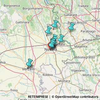 Mappa Via Scavini, 28100 Novara NO, Italia (7.72923)