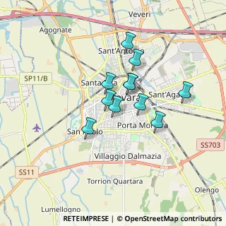 Mappa Via rosmini, 28100 Novara NO, Italia (1.24818)