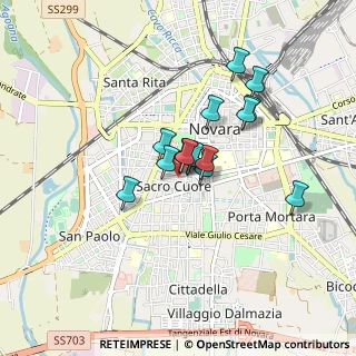 Mappa Via rosmini, 28100 Novara NO, Italia (0.594)