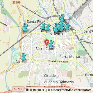 Mappa Via Scavini, 28100 Novara NO, Italia (0.88375)