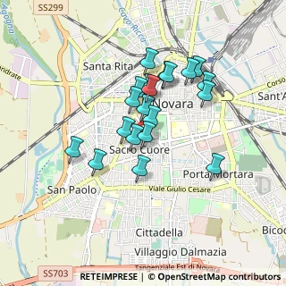 Mappa Via Scavini, 28100 Novara NO, Italia (0.7135)