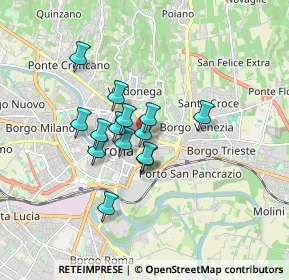 Mappa Via Scrimiari, 37129 Verona VR, Italia (1.21214)