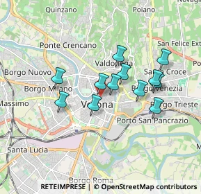 Mappa Vicolo Rensi, 37121 Verona VR, Italia (1.435)