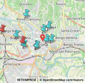Mappa Vicolo del Guasto, 37121 Verona VR, Italia (1.60909)