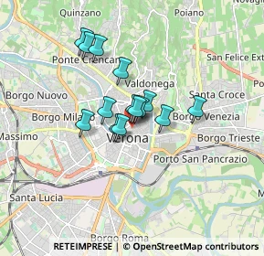 Mappa Vicolo Rensi, 37121 Verona VR, Italia (1.11929)
