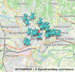 Mappa Vicolo del Guasto, 37121 Verona VR, Italia (1.15842)