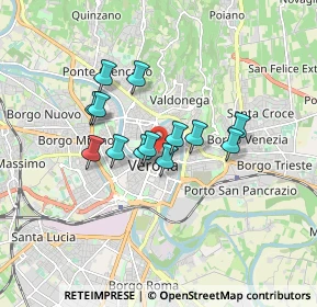 Mappa Vicolo del Guasto, 37121 Verona VR, Italia (1.26385)