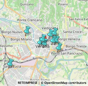 Mappa Via Antonio Cantore, 37121 Verona VR, Italia (1.44273)
