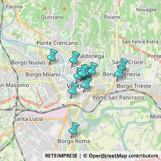 Mappa Vicolo Rensi, 37121 Verona VR, Italia (1.14545)