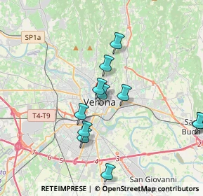 Mappa Vicolo del Guasto, 37121 Verona VR, Italia (3.68545)