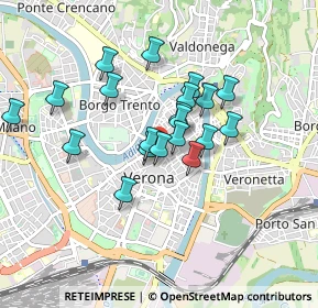 Mappa Via Antonio Cantore, 37121 Verona VR, Italia (0.706)