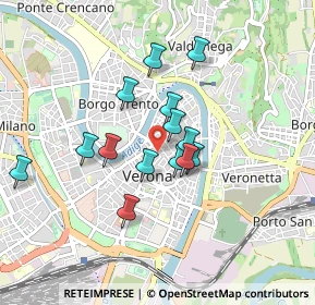 Mappa Via Antonio Cantore, 37121 Verona VR, Italia (0.69214)