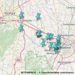 Mappa Via Aldo Moro, 35030 Veggiano PD, Italia (7.47267)