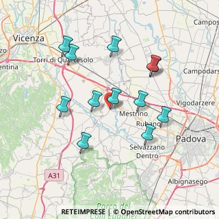 Mappa Via Aldo Moro, 35030 Veggiano PD, Italia (7.08083)