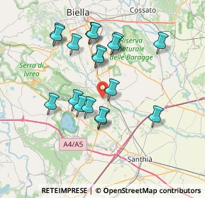 Mappa Via Capoluogo, 13885 Salussola BI, Italia (6.77)