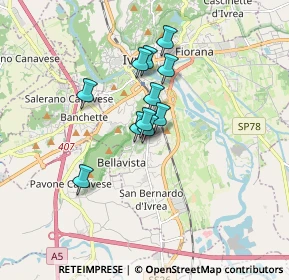 Mappa Cantone Maridon, 10015 Ivrea TO, Italia (1.16727)