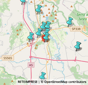 Mappa Cantone Maridon, 10015 Ivrea TO, Italia (3.78583)