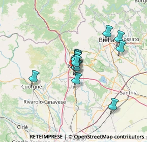 Mappa Cantone Maridon, 10015 Ivrea TO, Italia (9.30769)