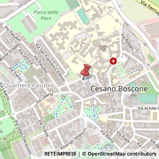 Mappa Via Vittorio Veneto, 10, 20090 Cesano Boscone, Milano (Lombardia)