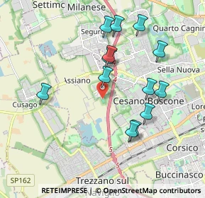 Mappa Via Muggiano, 20152 Milano MI, Italia (1.86846)