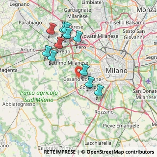 Mappa Via Trento, 20090 Cesano Boscone MI, Italia (7.10636)