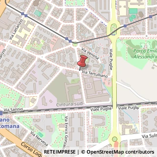 Mappa Via Giovanni Cadolini,  15, 20137 Milano, Milano (Lombardia)