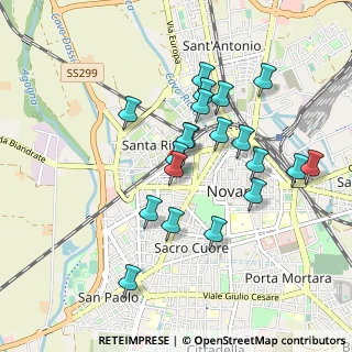 Mappa Via Pajetta, 28100 Novara NO, Italia (0.8375)