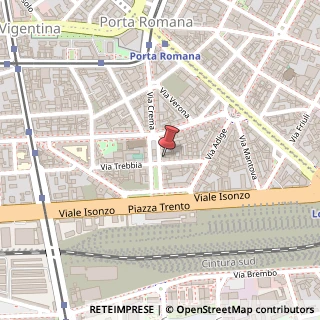 Mappa Via Crema, 25, 20135 Milano, Milano (Lombardia)