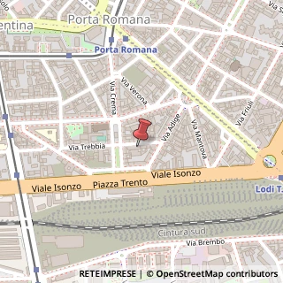 Mappa Via Trebbia, 26, 20135 Milano, Milano (Lombardia)