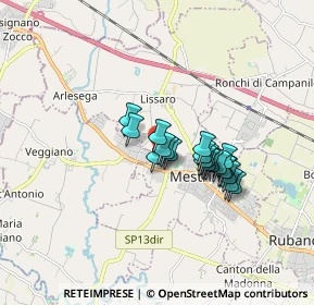 Mappa Via Molveno, 35035 Mestrino PD, Italia (1.194)