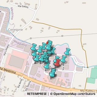 Mappa Via Molveno, 35035 Mestrino PD, Italia (0.18)