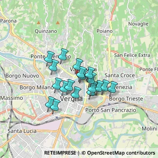 Mappa Piazza Vescovado, 37121 Verona VR, Italia (1.26158)
