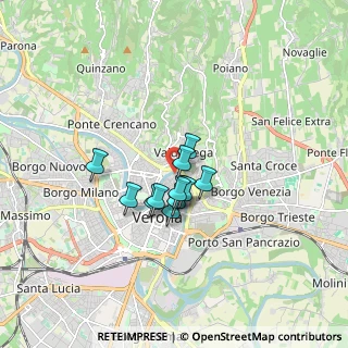 Mappa Piazza Vescovado, 37121 Verona VR, Italia (1.05417)