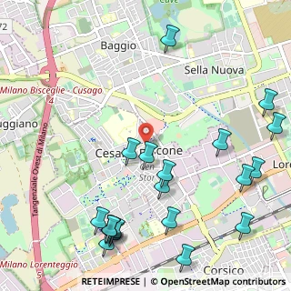 Mappa Via Nazario Sauro, 20090 Cesano Boscone MI, Italia (1.4035)