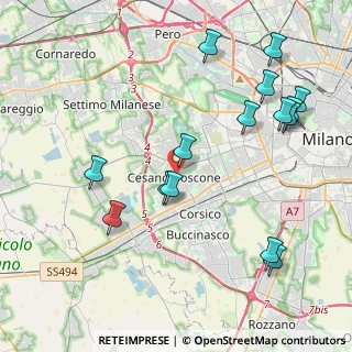 Mappa Via Nazario Sauro, 20090 Cesano Boscone MI, Italia (4.67333)