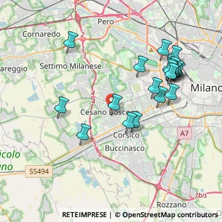 Mappa Via Nazario Sauro, 20090 Cesano Boscone MI, Italia (4.212)