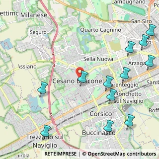 Mappa Via Nazario Sauro, 20090 Cesano Boscone MI, Italia (2.84833)