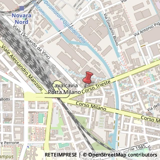 Mappa Corso Trieste, 1/F, 28100 Novara, Novara (Piemonte)