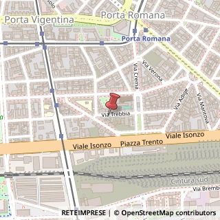 Mappa Via Trebbia, 6, 20135 Milano, Milano (Lombardia)