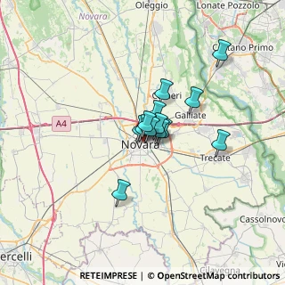 Mappa Via Mario Greppi, 28100 Novara NO, Italia (3.86)