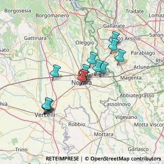 Mappa Via Mario Greppi, 28100 Novara NO, Italia (12.215)