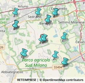 Mappa Via Papa Giovanni XXIII, 20080 Cisliano MI, Italia (4.14833)