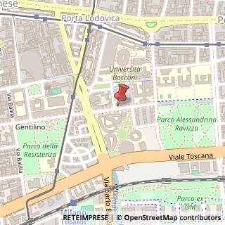 Mappa Via Roberto Sarfatti, 11, 20136 Milano, Milano (Lombardia)