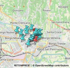 Mappa Piazza Broilo, 37121 Verona VR, Italia (0.9695)