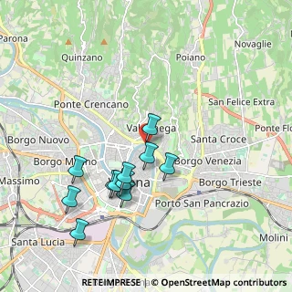 Mappa Piazza Broilo, 37121 Verona VR, Italia (1.83273)