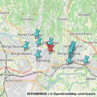 Mappa Piazza Broilo, 37121 Verona VR, Italia (1.6925)