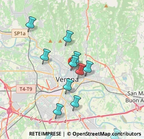 Mappa Piazza Broilo, 37121 Verona VR, Italia (4.60929)