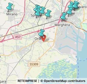 Mappa Via Lago di Bracciano, 30034 Mira VE, Italia (5.50333)