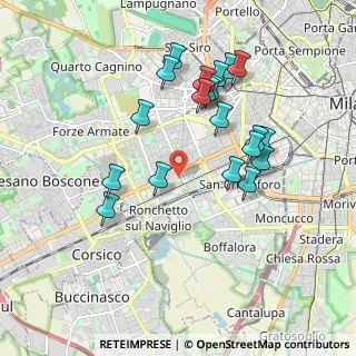 Mappa Via Emanuele Odazio, 20146 Milano MI, Italia (1.8185)
