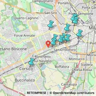 Mappa Via Emanuele Odazio, 20146 Milano MI, Italia (1.91417)